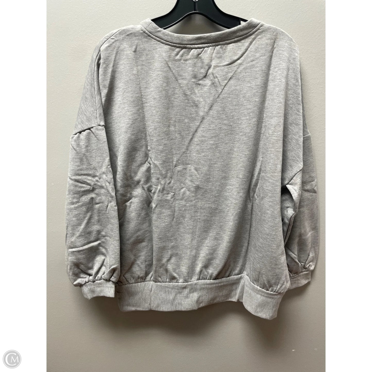 Sweatshirt Crewneck By Workshop In Grey, Size: S