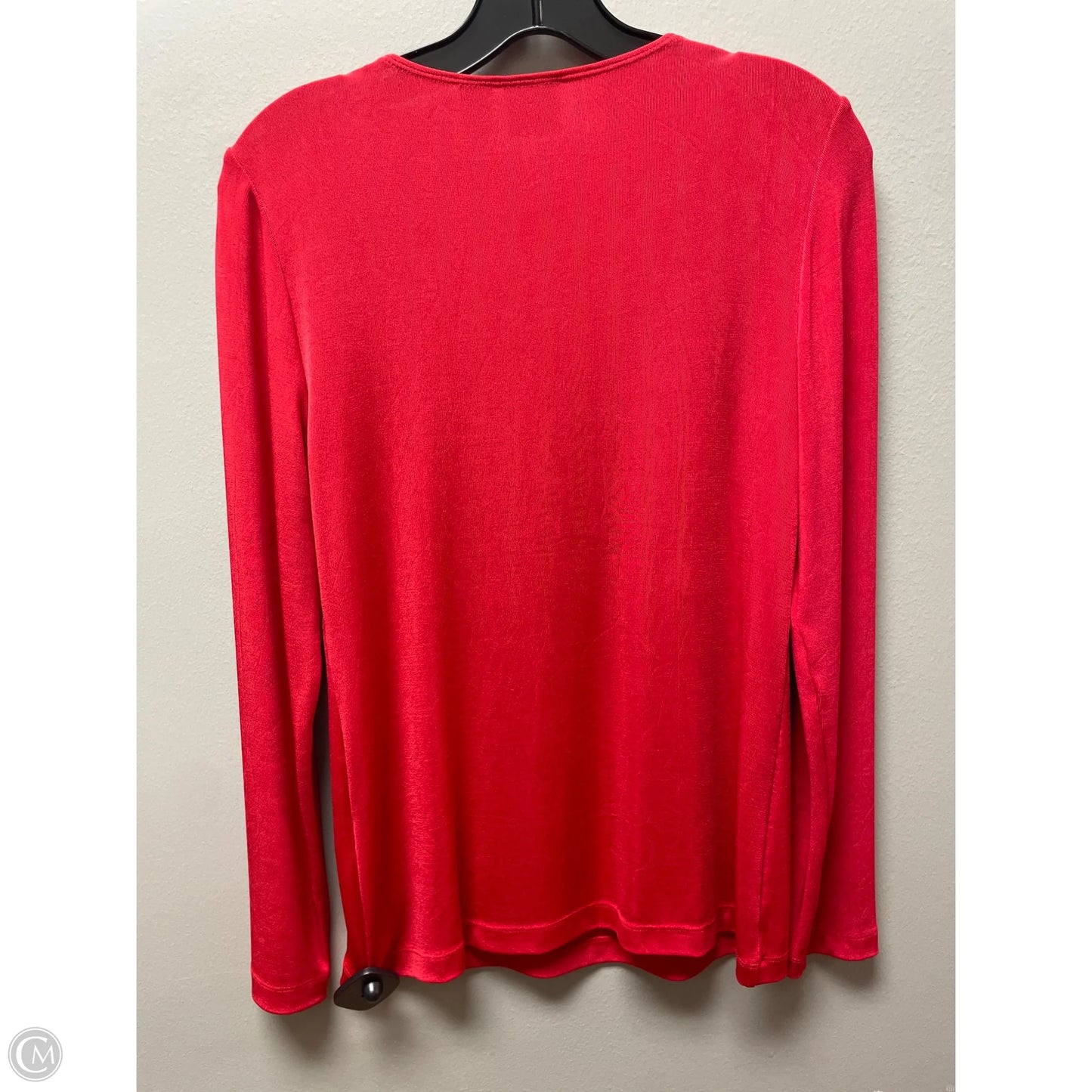 Top Long Sleeve By Chicos In Red, Size: S