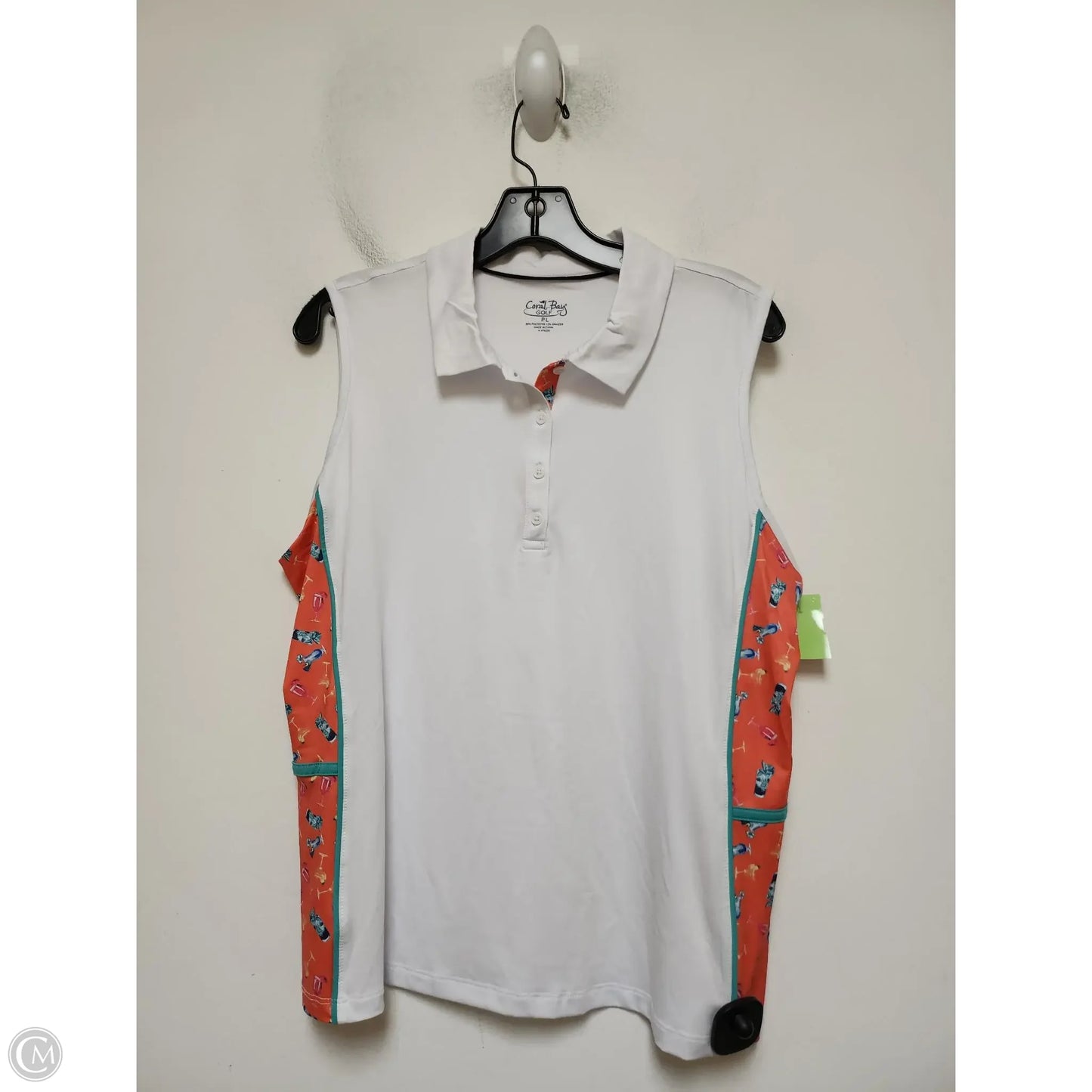 Top Sleeveless By Coral Bay In White, Size: Lp