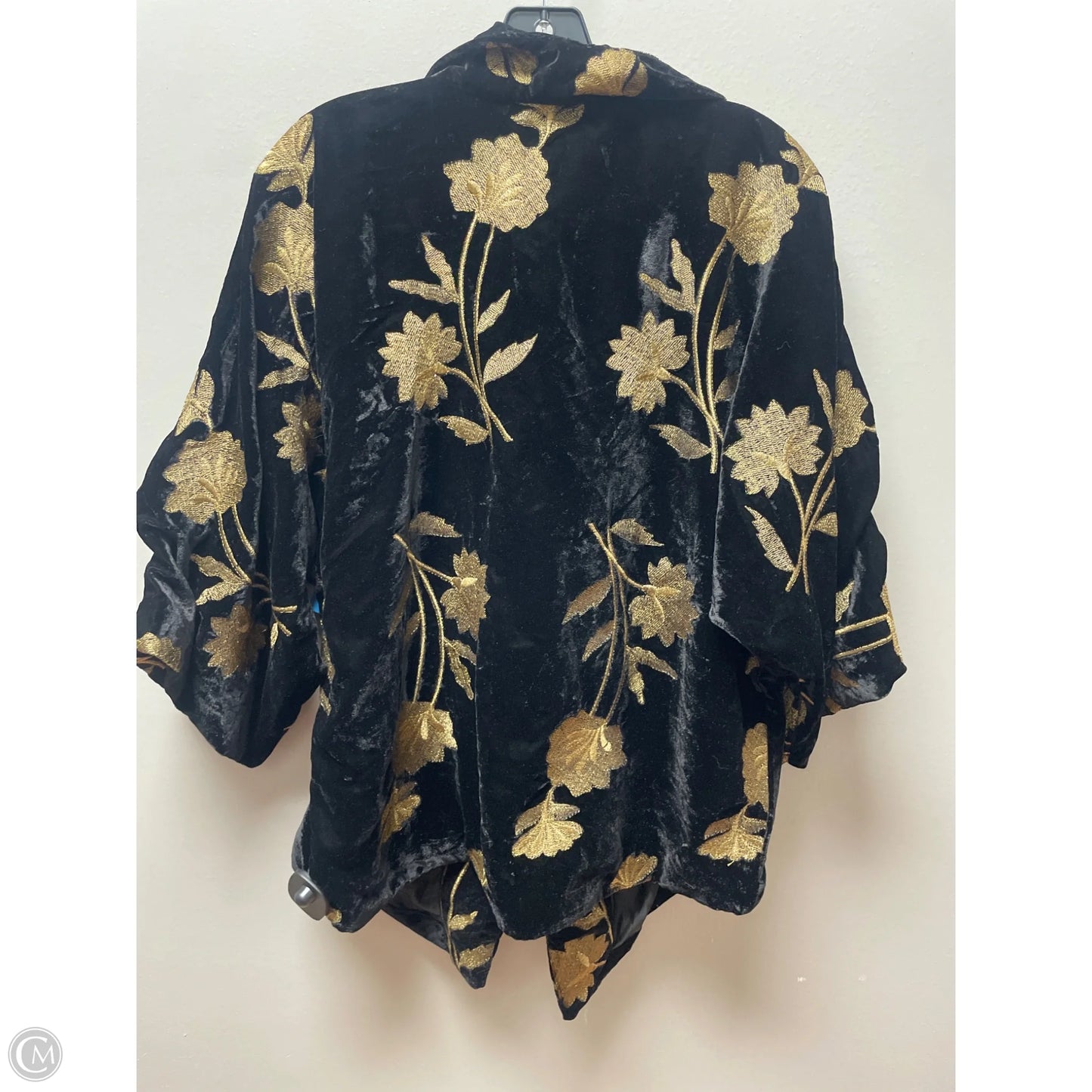 Jacket Other By Chicos In Black & Gold, Size: M