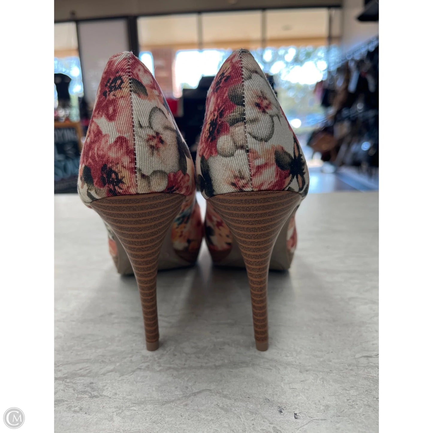 Shoes Heels Stiletto By Christian Siriano For Payless In Floral Print, Size: 6.5