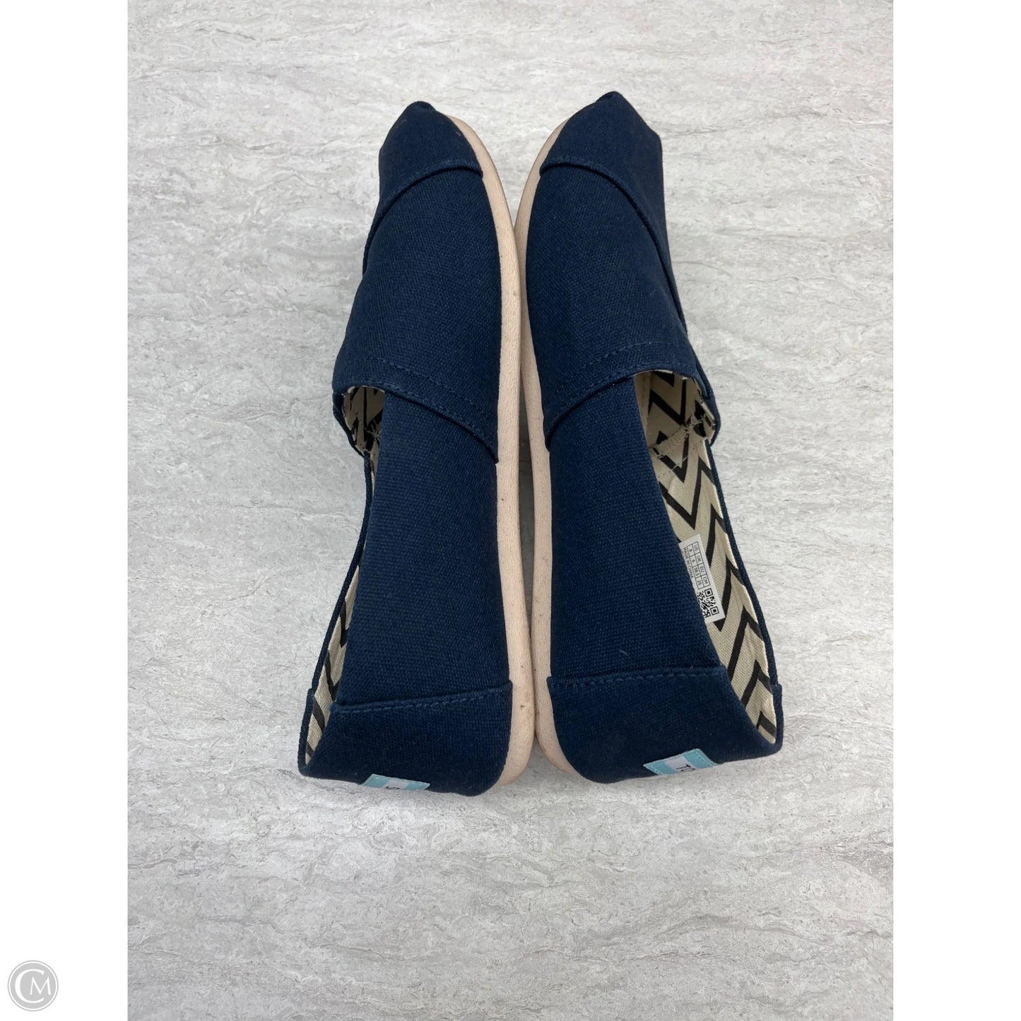 Shoes Flats By Toms In Navy, Size: 8