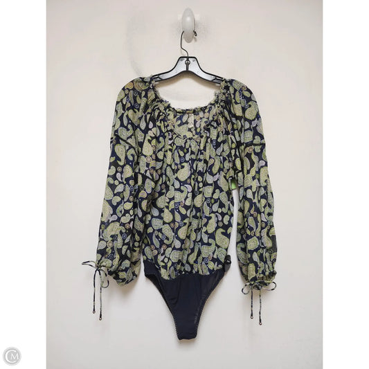 Top Long Sleeve By Free People In Paisley Print, Size: Xs