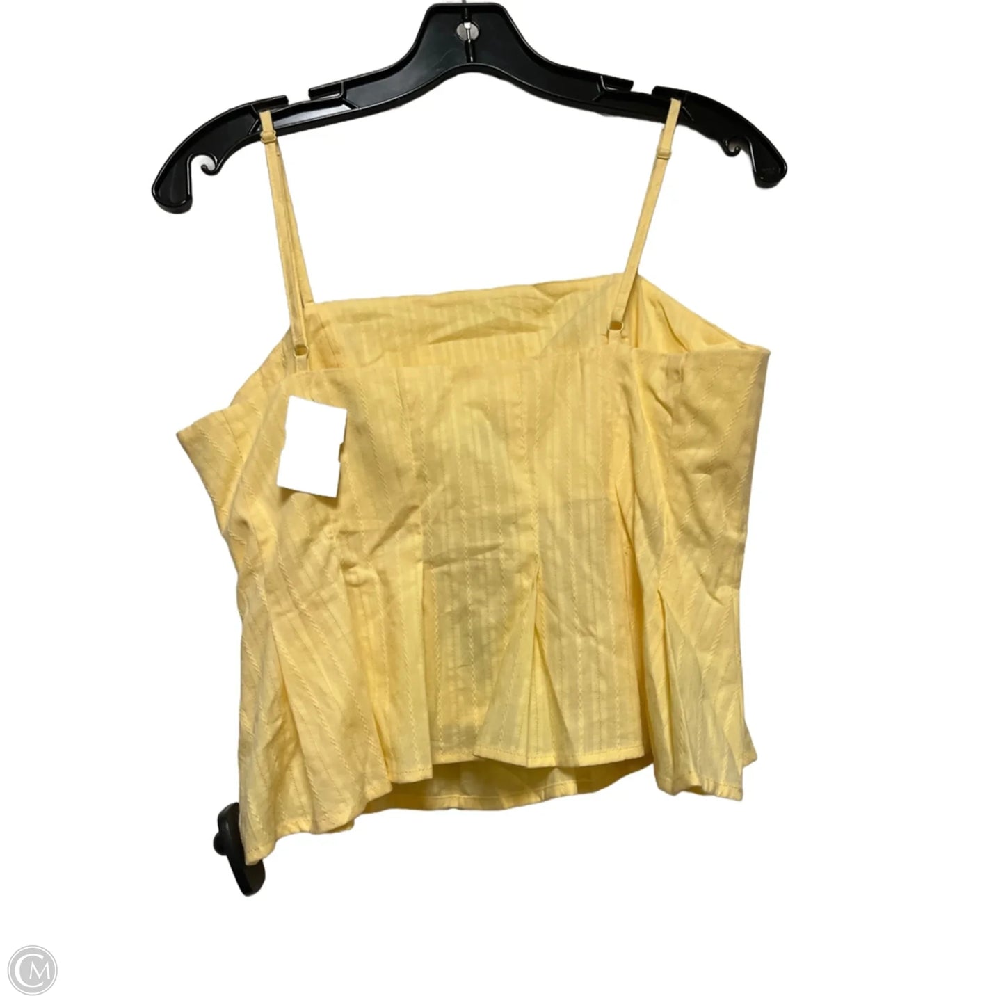 Top Sleeveless By Universal Thread In Yellow, Size: S