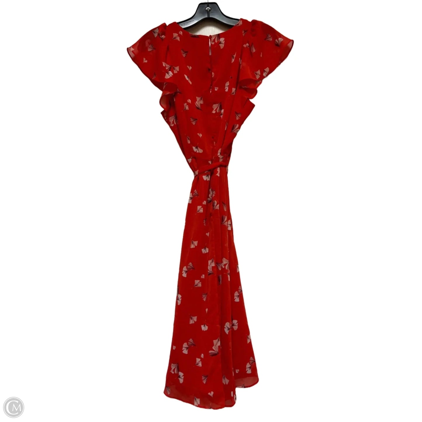 Dress Casual Midi By Banana Republic In Red, Size: Mp