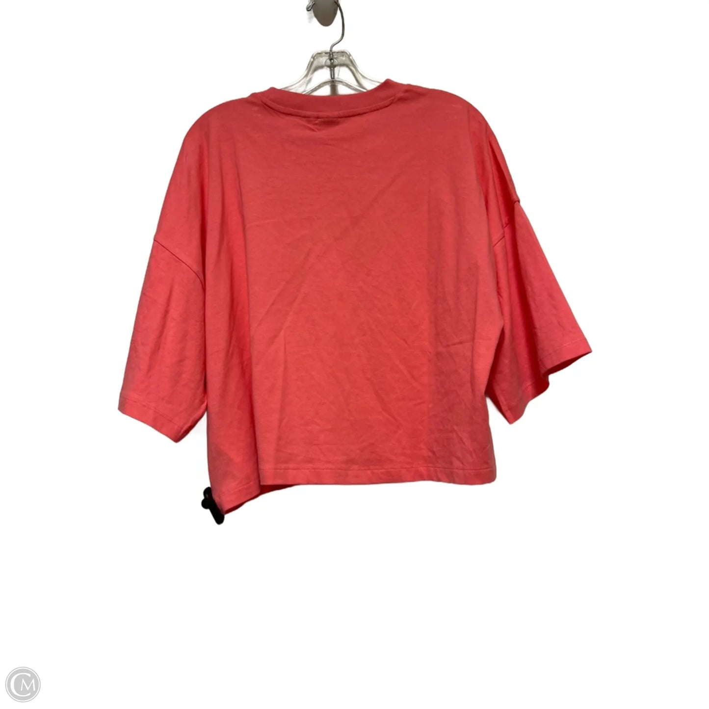 Athletic Top Short Sleeve By Puma In Pink, Size: L