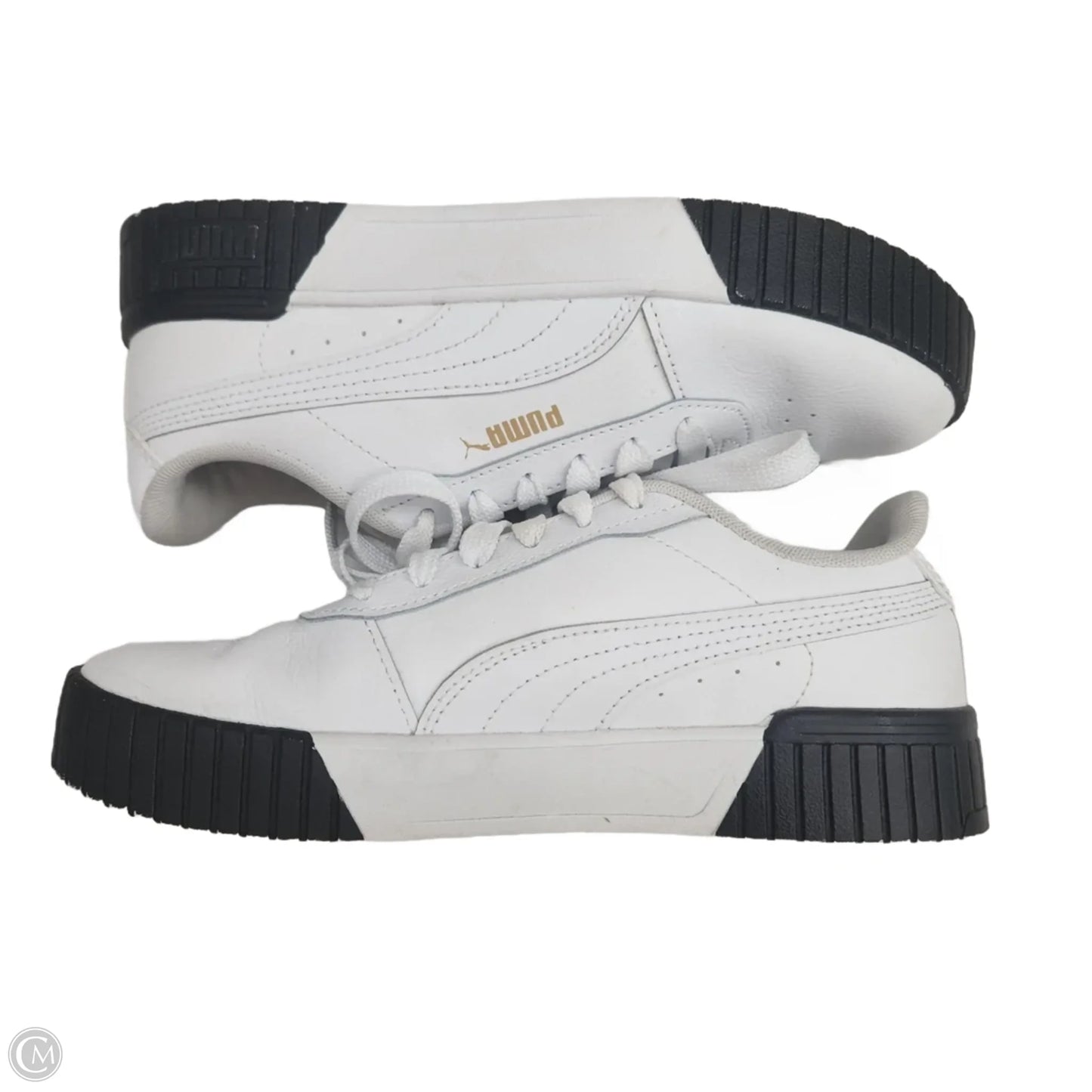 Shoes Sneakers By Puma In Black & White, Size: 7