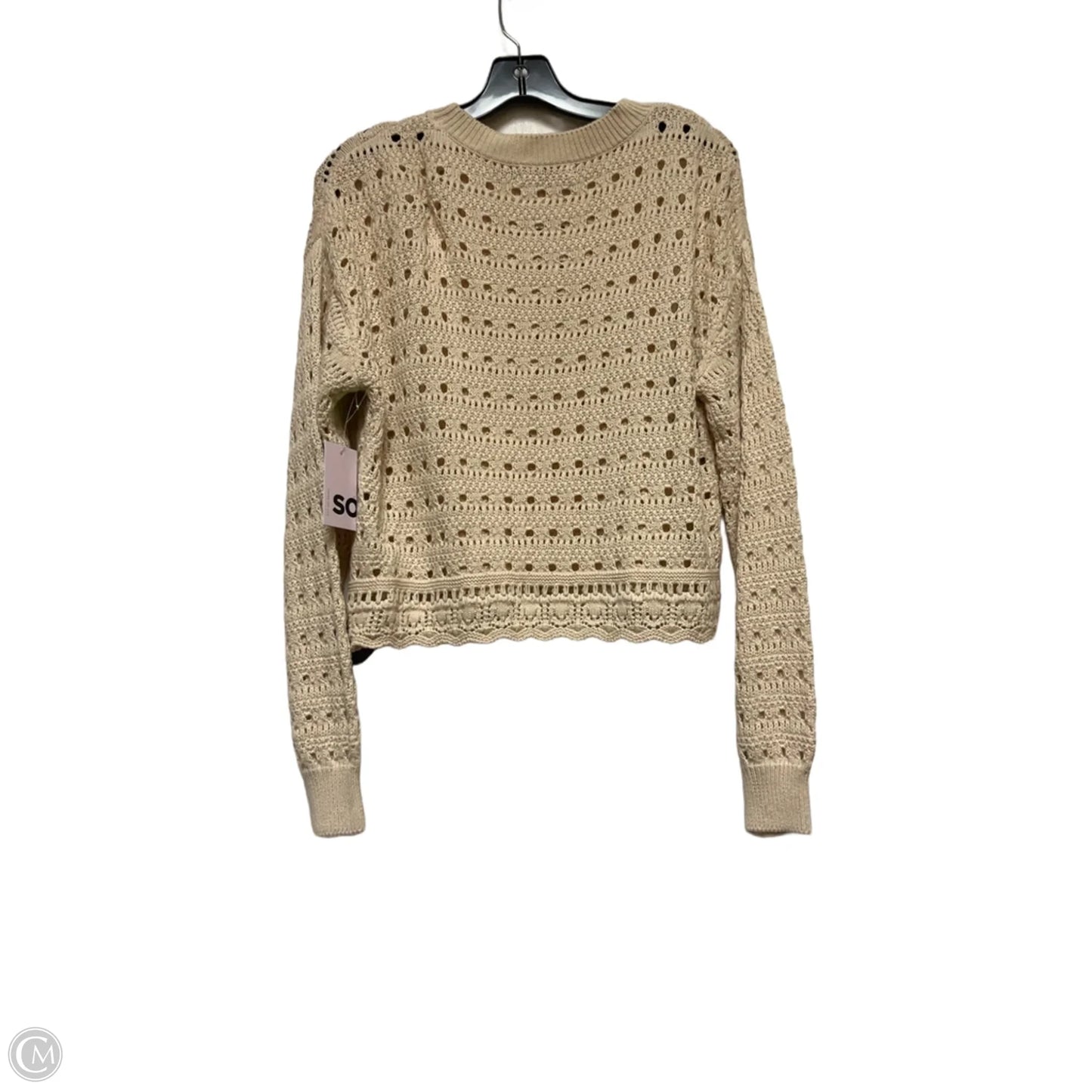 Sweater By So In Cream, Size: M