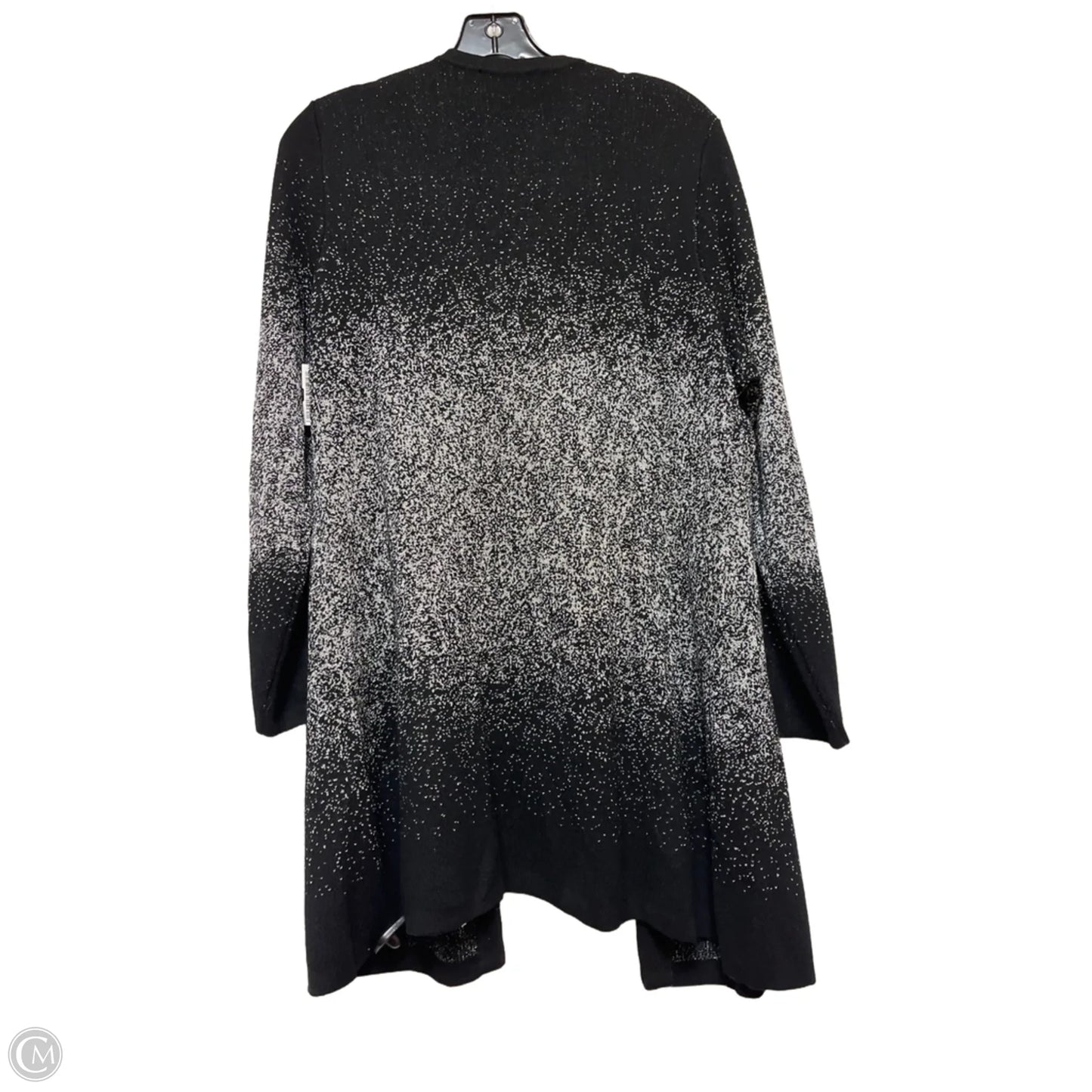 Cardigan By Cj Banks In Black & Silver, Size: L