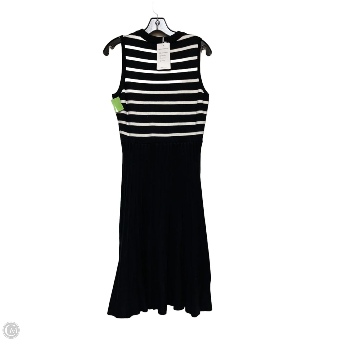 Dress Casual Midi By Zesica In Striped Pattern, Size: M