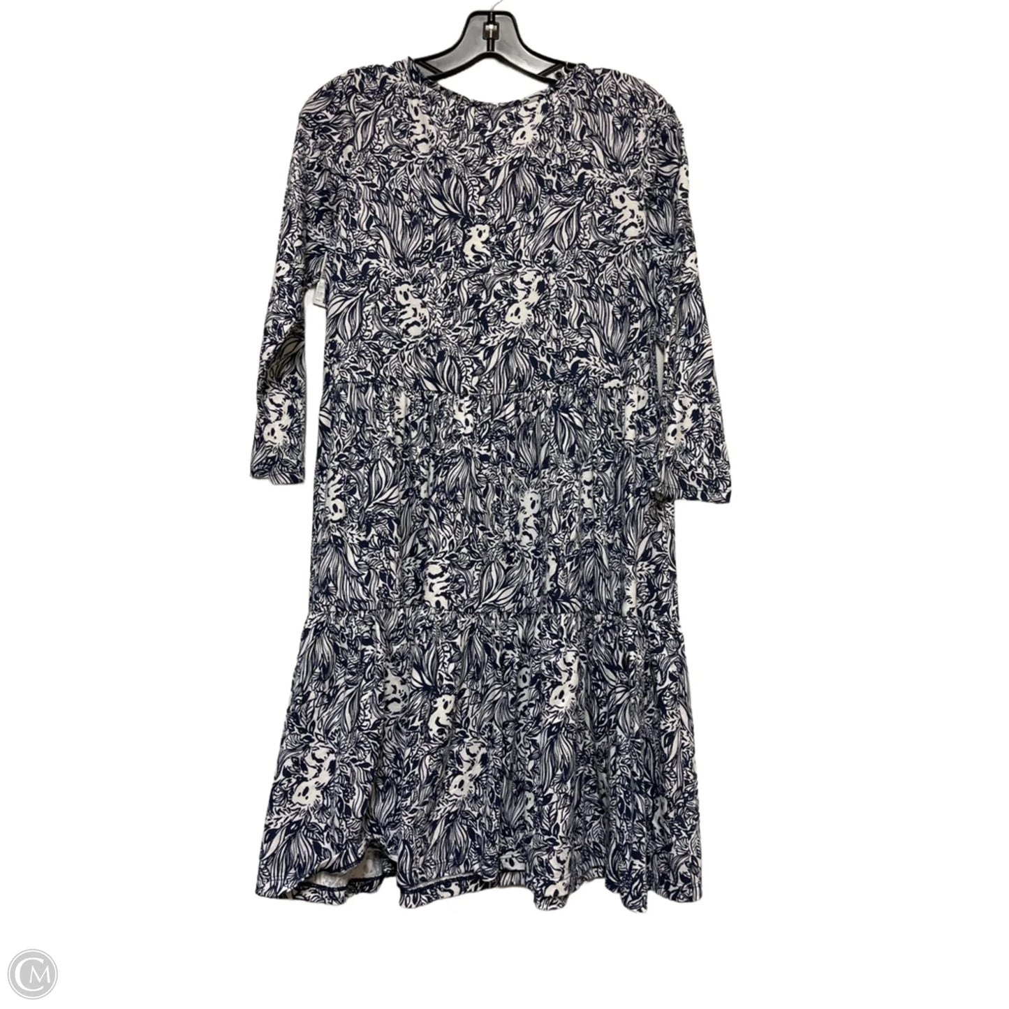 Dress Designer By Lilly Pulitzer In Blue & White, Size: S