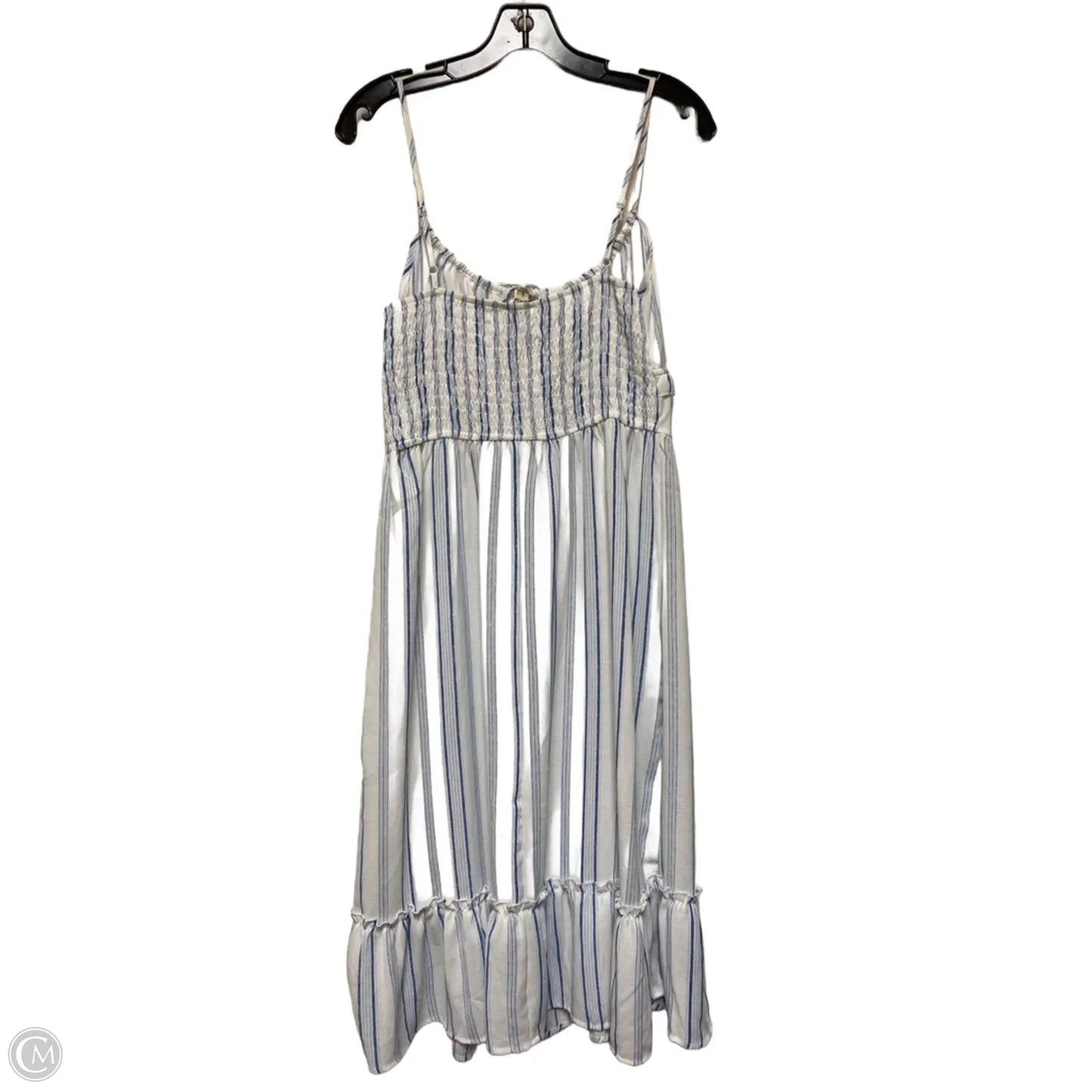 Dress Casual Midi By Inspired Hearts In Striped Pattern, Size: L