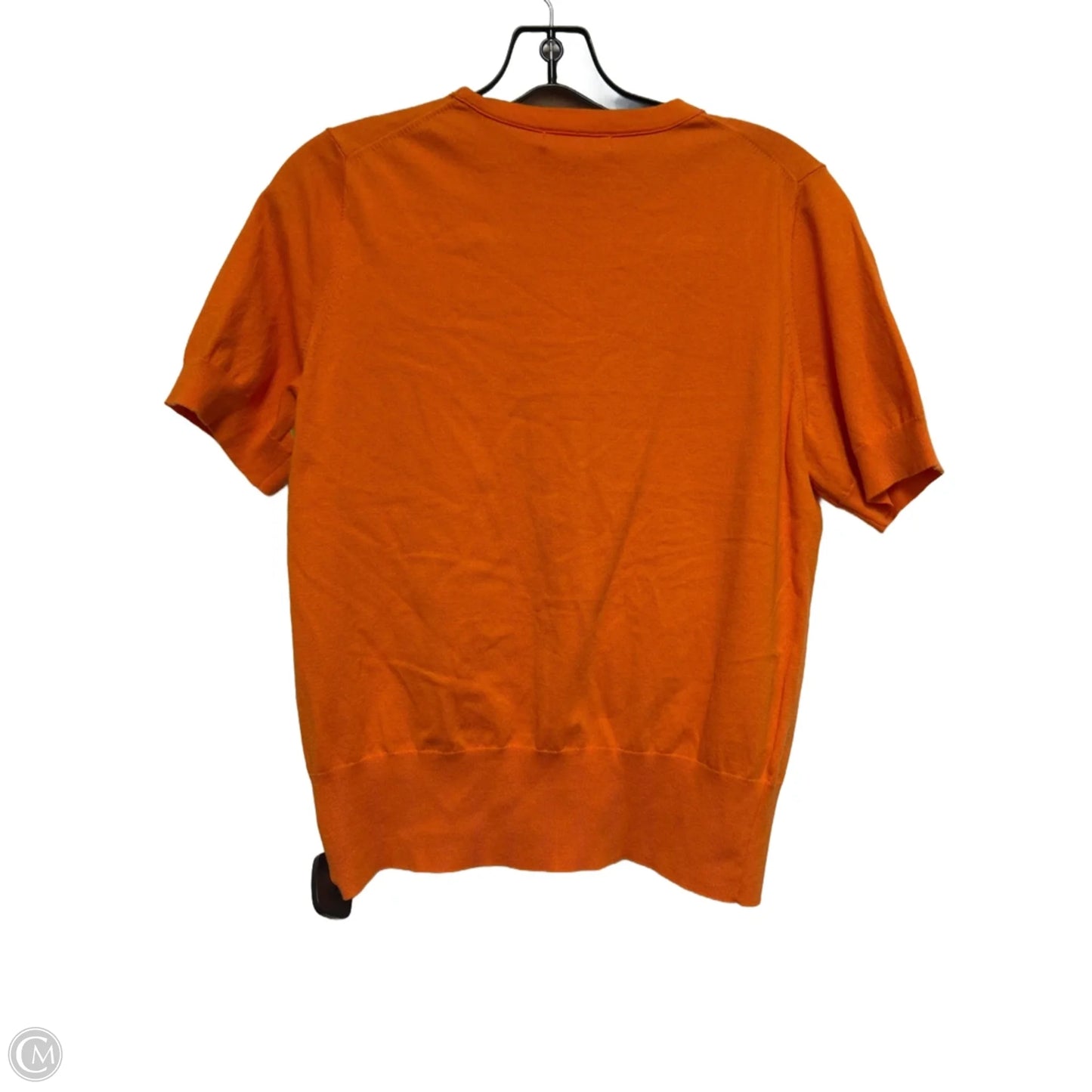 Top Short Sleeve By Banana Republic In Orange, Size: L