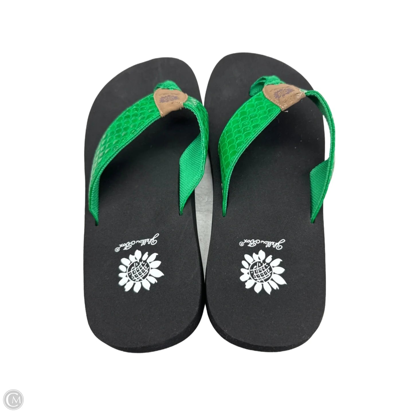 Sandals Flip Flops By Yellow Box In Green, Size: 8.5