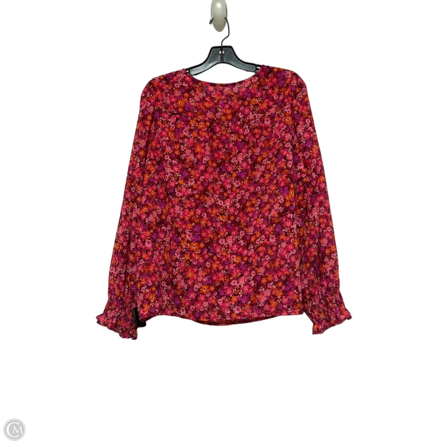 Top Long Sleeve By J. Crew In Floral Print, Size: M