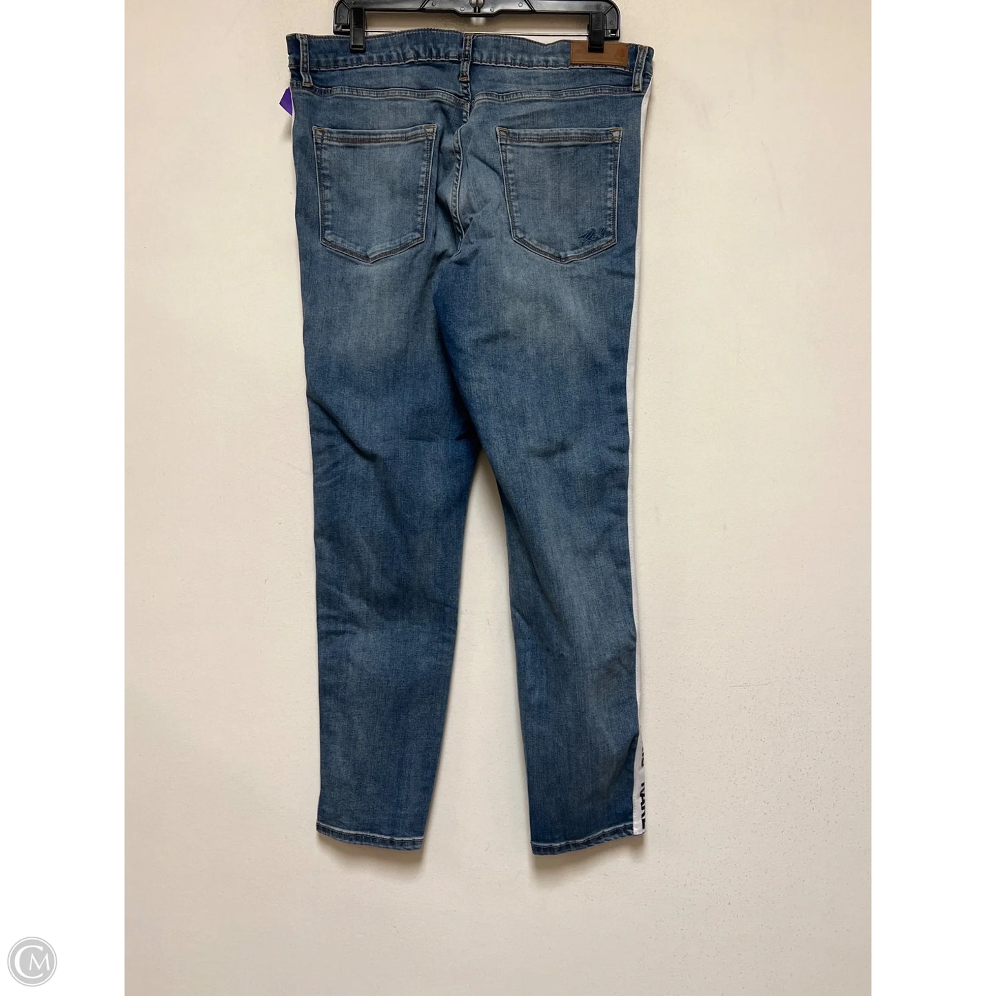 Jeans Designer By Karl Lagerfeld In Blue Denim, Size: 14