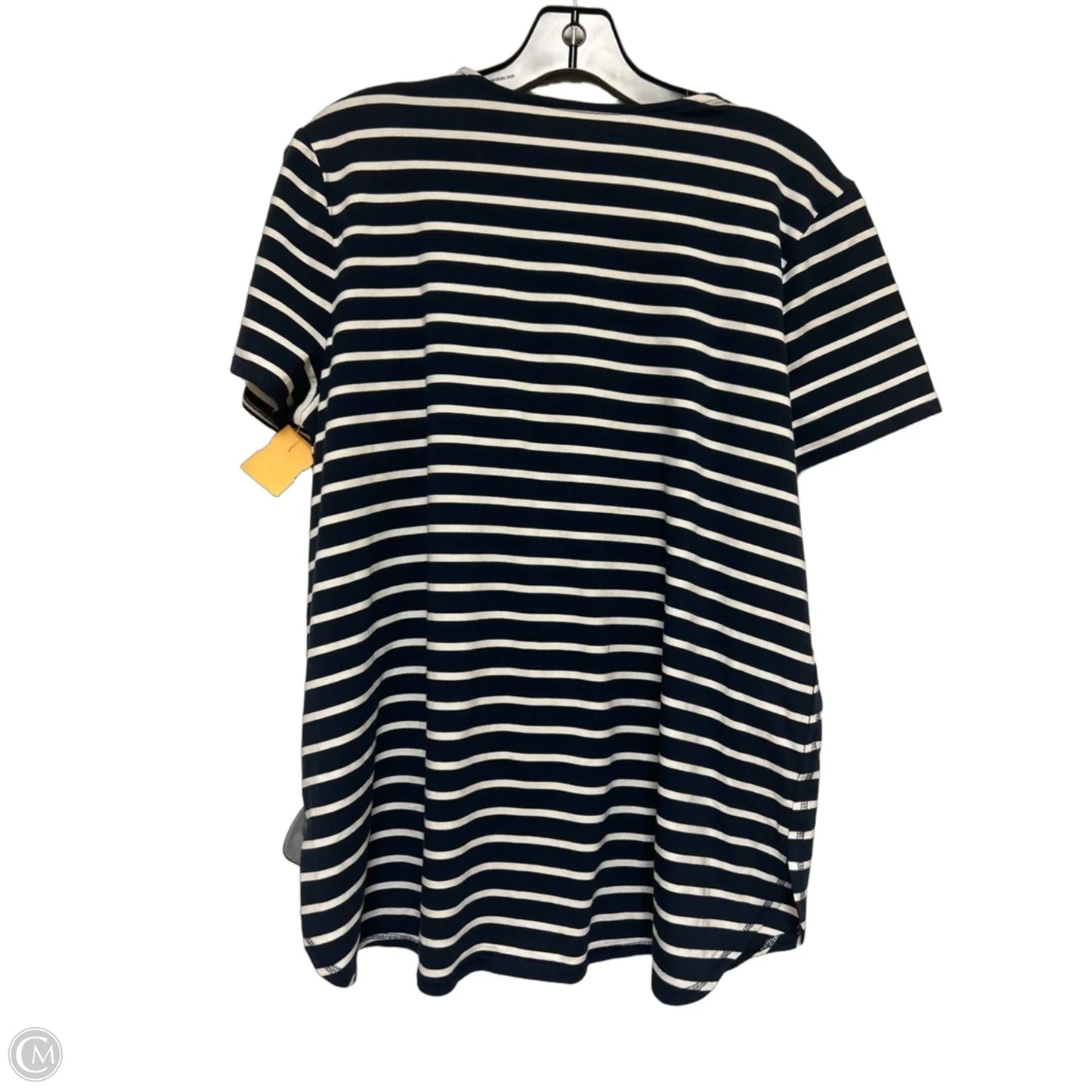 Top Short Sleeve Basic By J. Jill In Striped Pattern, Size: Lp