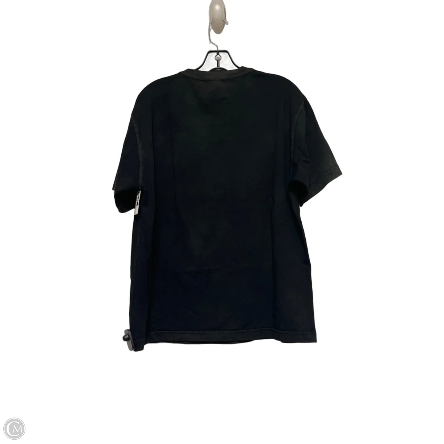 Top Short Sleeve Basic By Clothes Mentor In Black & White, Size: S