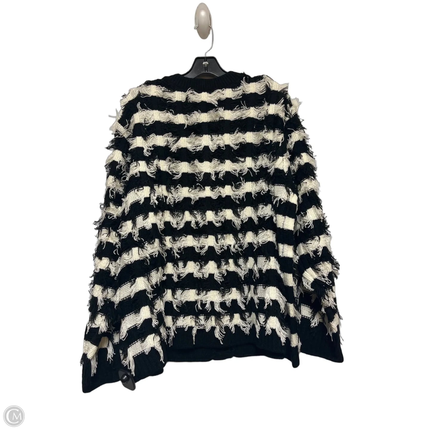 Sweater By Liverpool In Black & White, Size: 3x