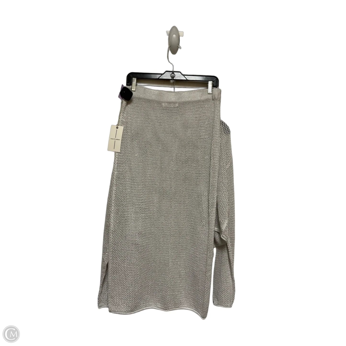 Skirt Set 2pc By Moon And Madison In Silver, Size: L