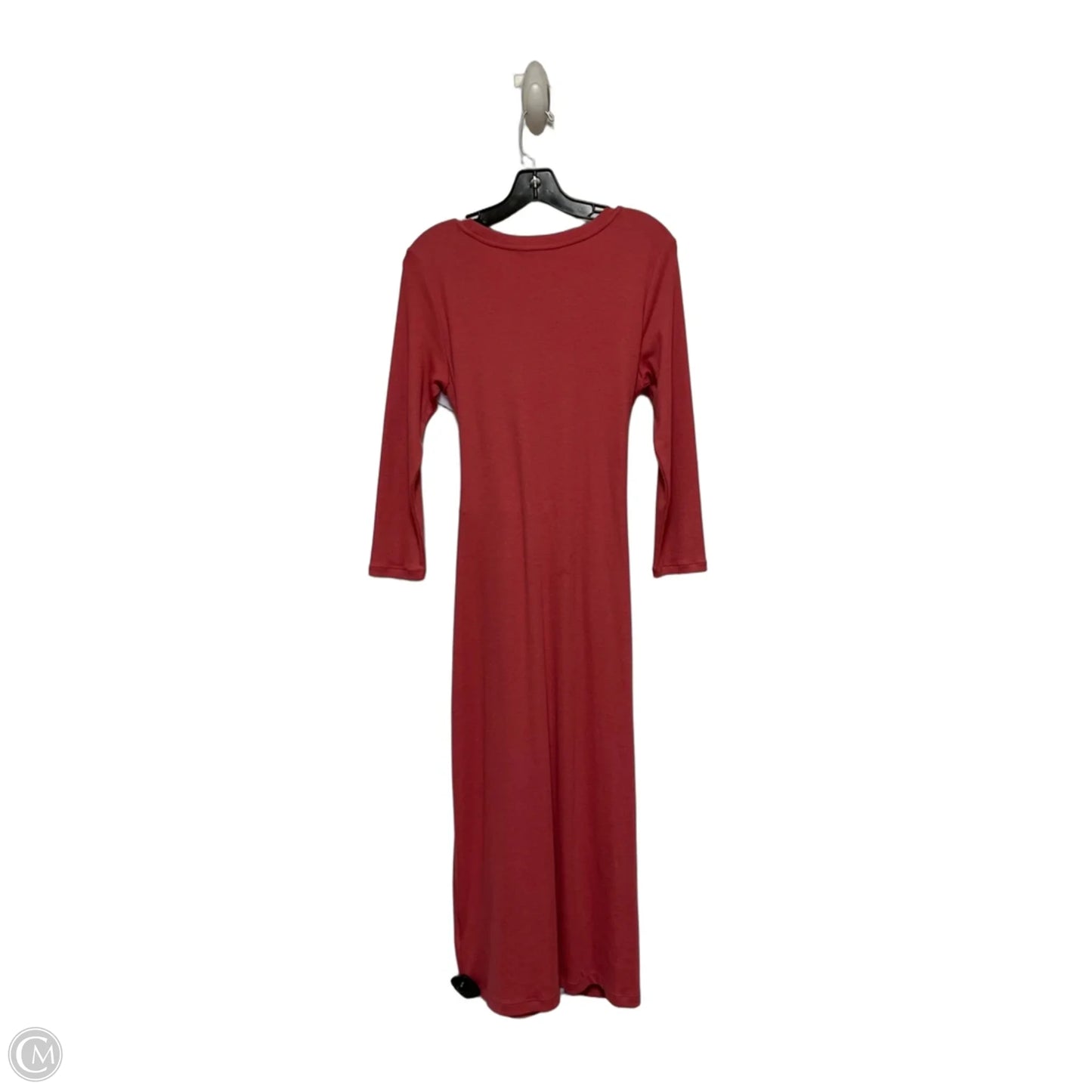 Dress Casual Midi By Lauren By Ralph Lauren In Pink, Size: L