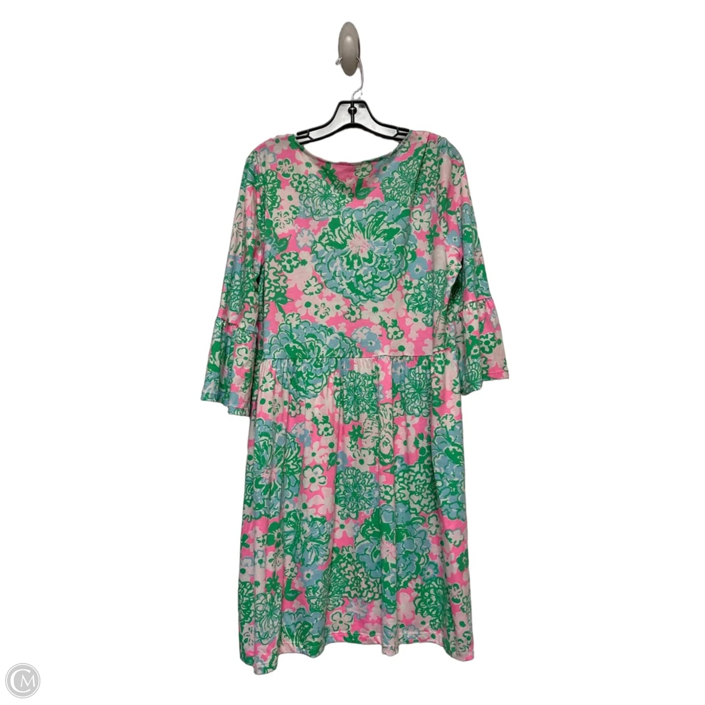 Dress Designer By Lilly Pulitzer In Green & Pink, Size: Xl