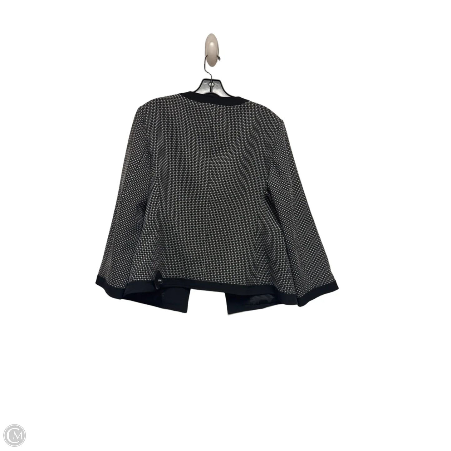 Blazer By Black Label In Black & White, Size: 14