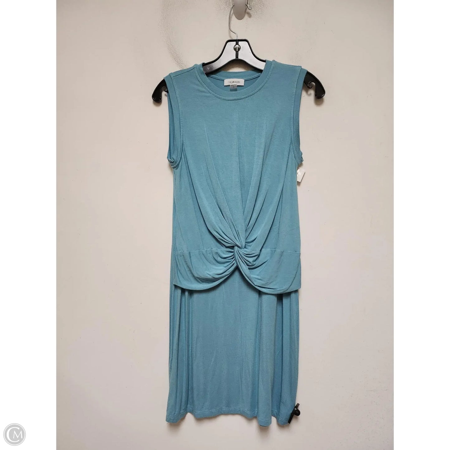 Dress Casual Short By Calvin Klein In Aqua, Size: Xs