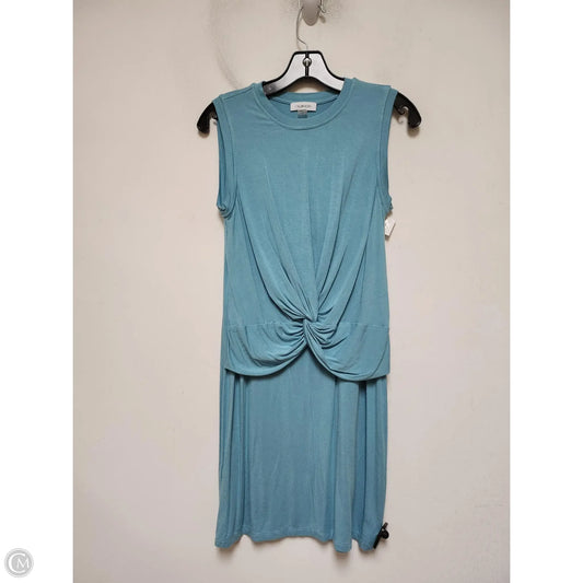 Dress Casual Short By Calvin Klein In Aqua, Size: Xs