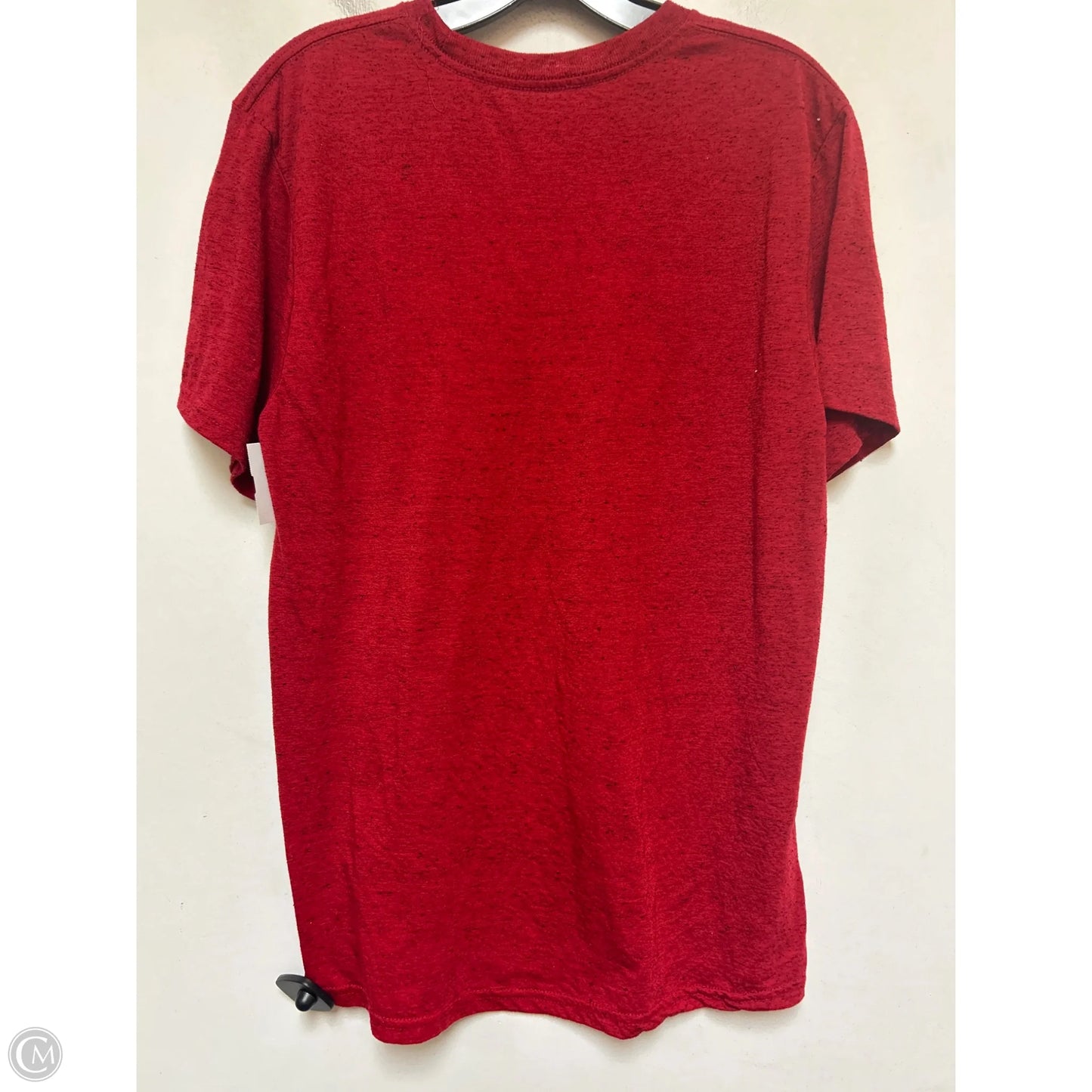 Top Short Sleeve Basic By Disney Store In Red & Yellow, Size: M