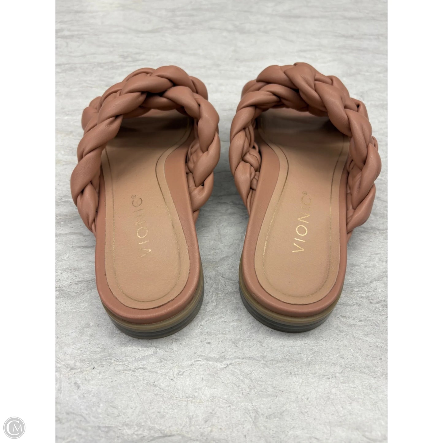 Sandals Flats By Vionic In Tan, Size: 8