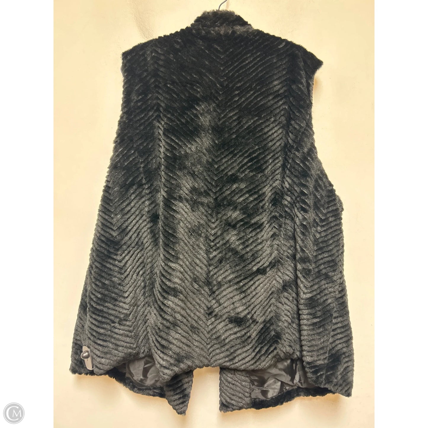 Vest Faux Fur & Sherpa By Alfred Dunner In Black, Size: 3x