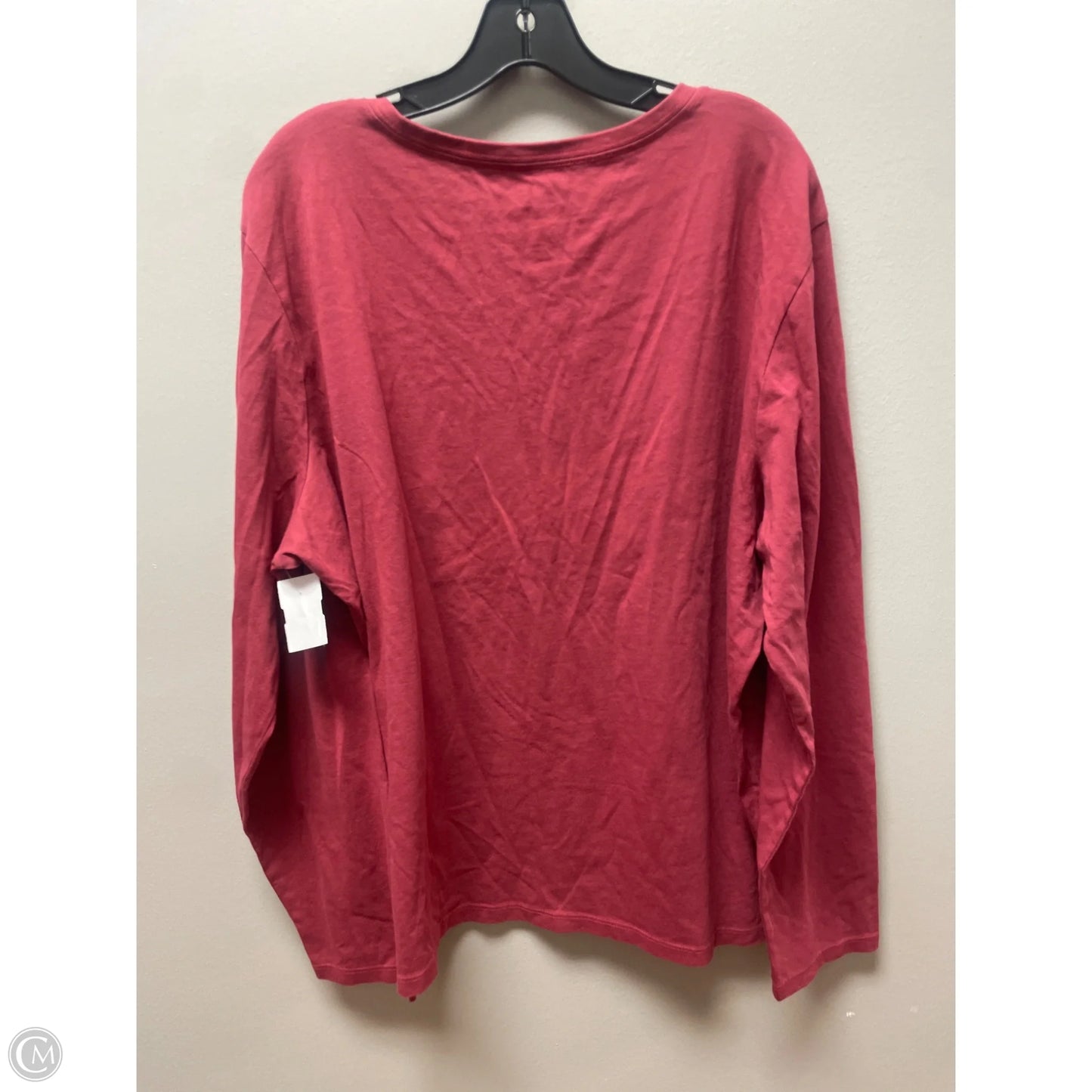 Top Long Sleeve Basic By Life Is Good In Red, Size: 3x