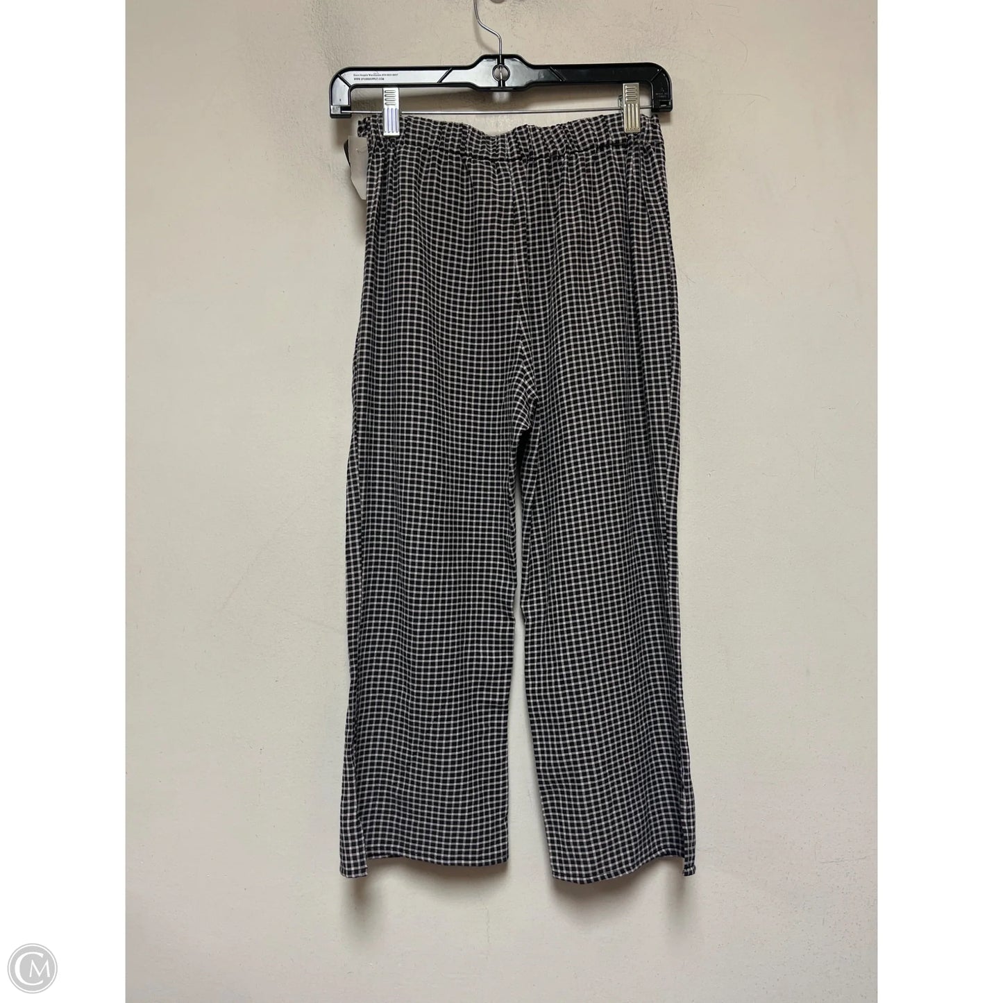 Pants Set 2pc By Good Luck Gem In Plaid Pattern, Size: S