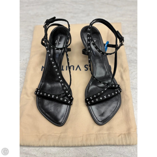 Sandals Luxury Designer By Louis Vuitton In Black, Size: 9