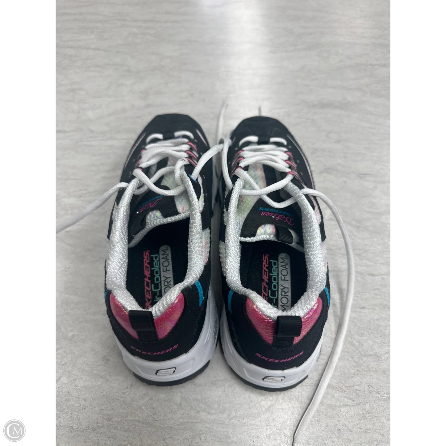 Shoes Athletic By Skechers In Rainbow Print, Size: 8.5