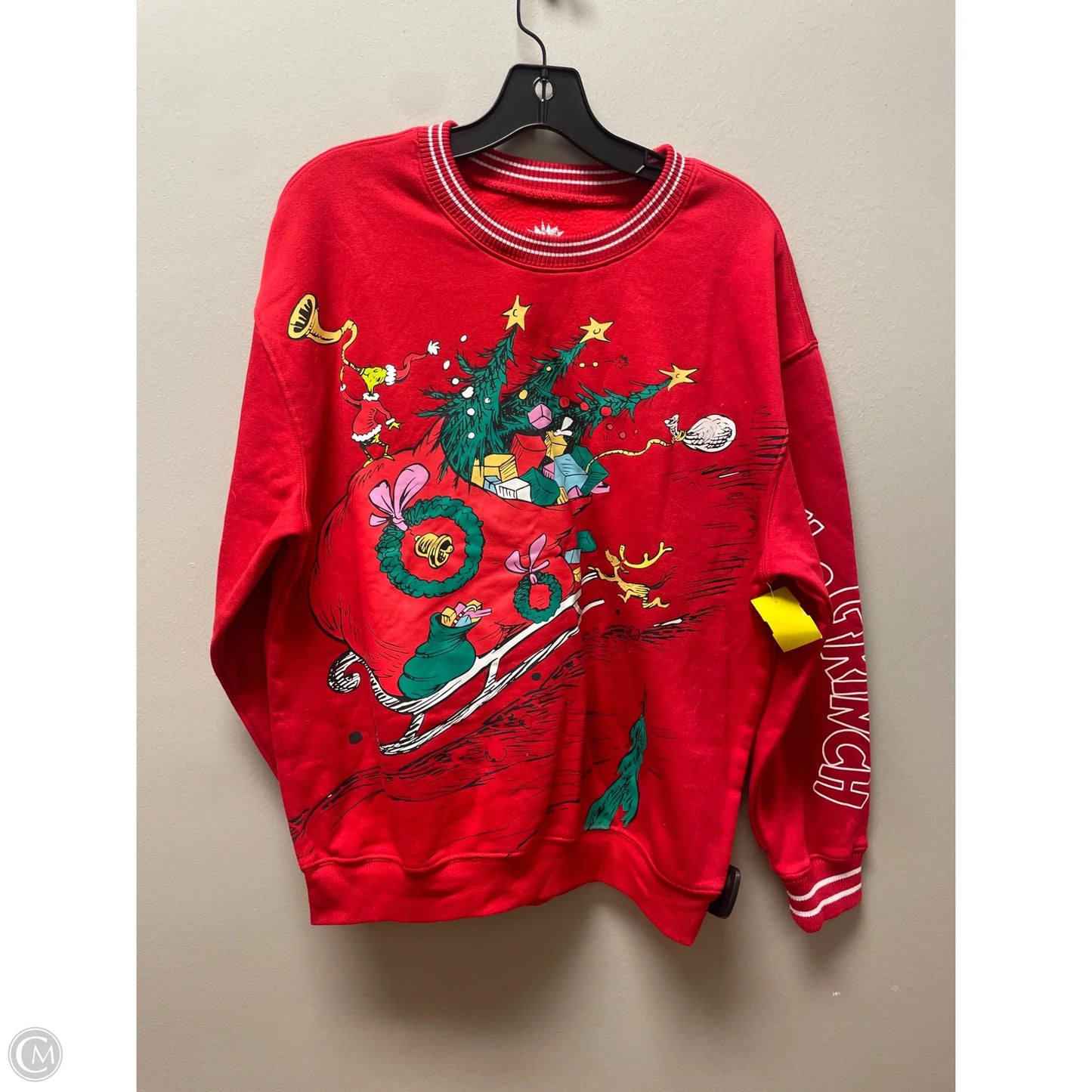 Sweatshirt Crewneck By Clothes Mentor In Red, Size: L