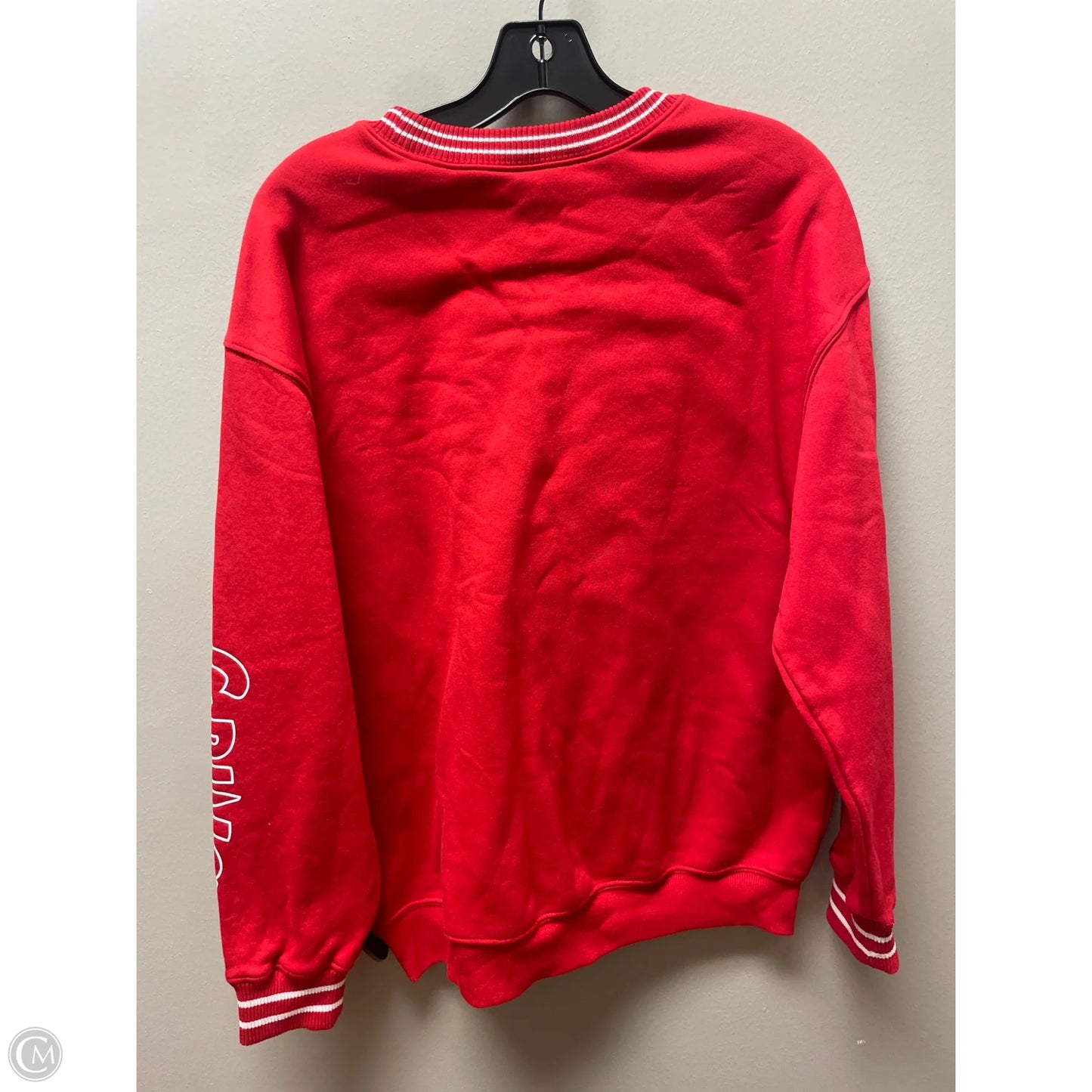 Sweatshirt Crewneck By Clothes Mentor In Red, Size: L