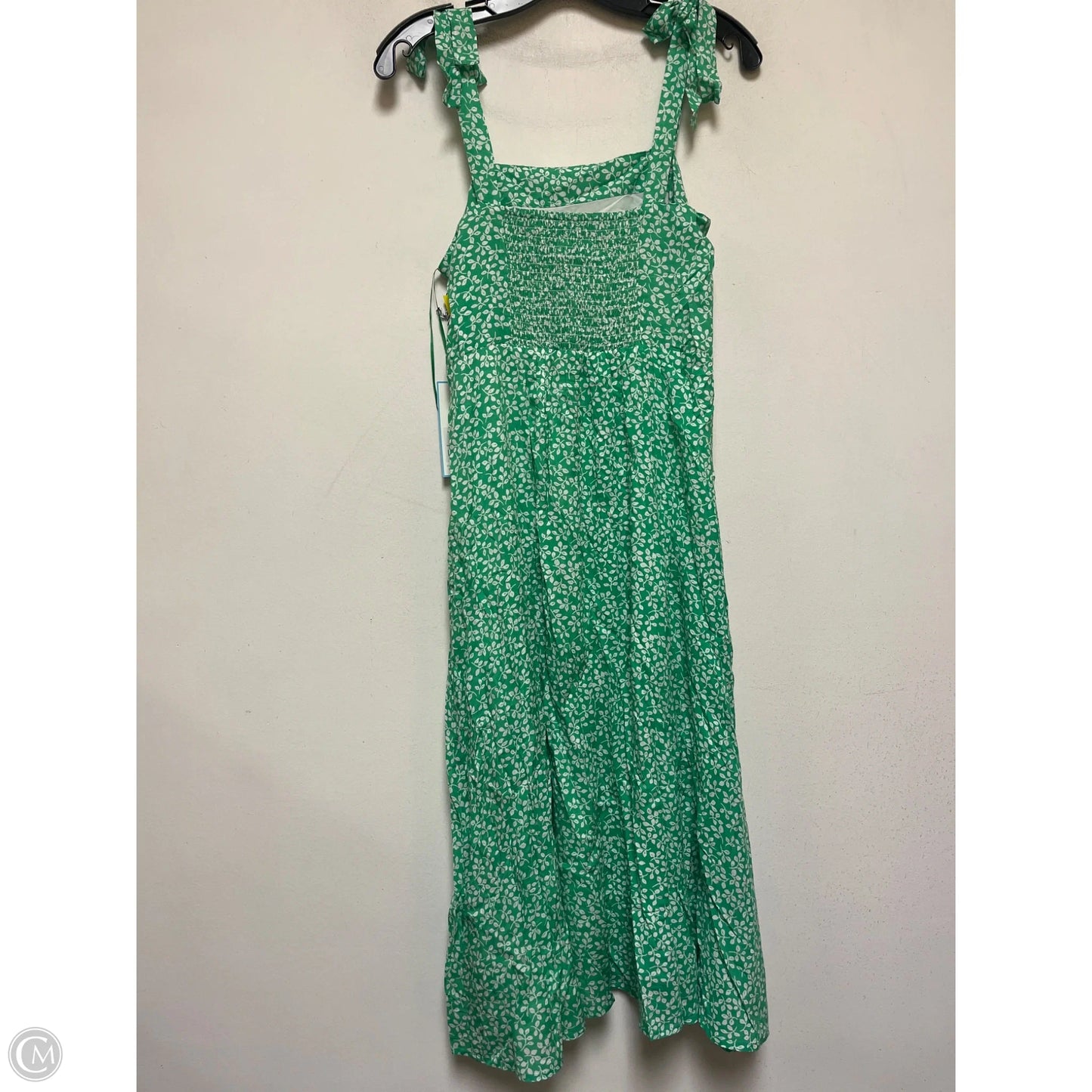 Dress Casual Midi By Draper James Rsvp In Green & White, Size: S