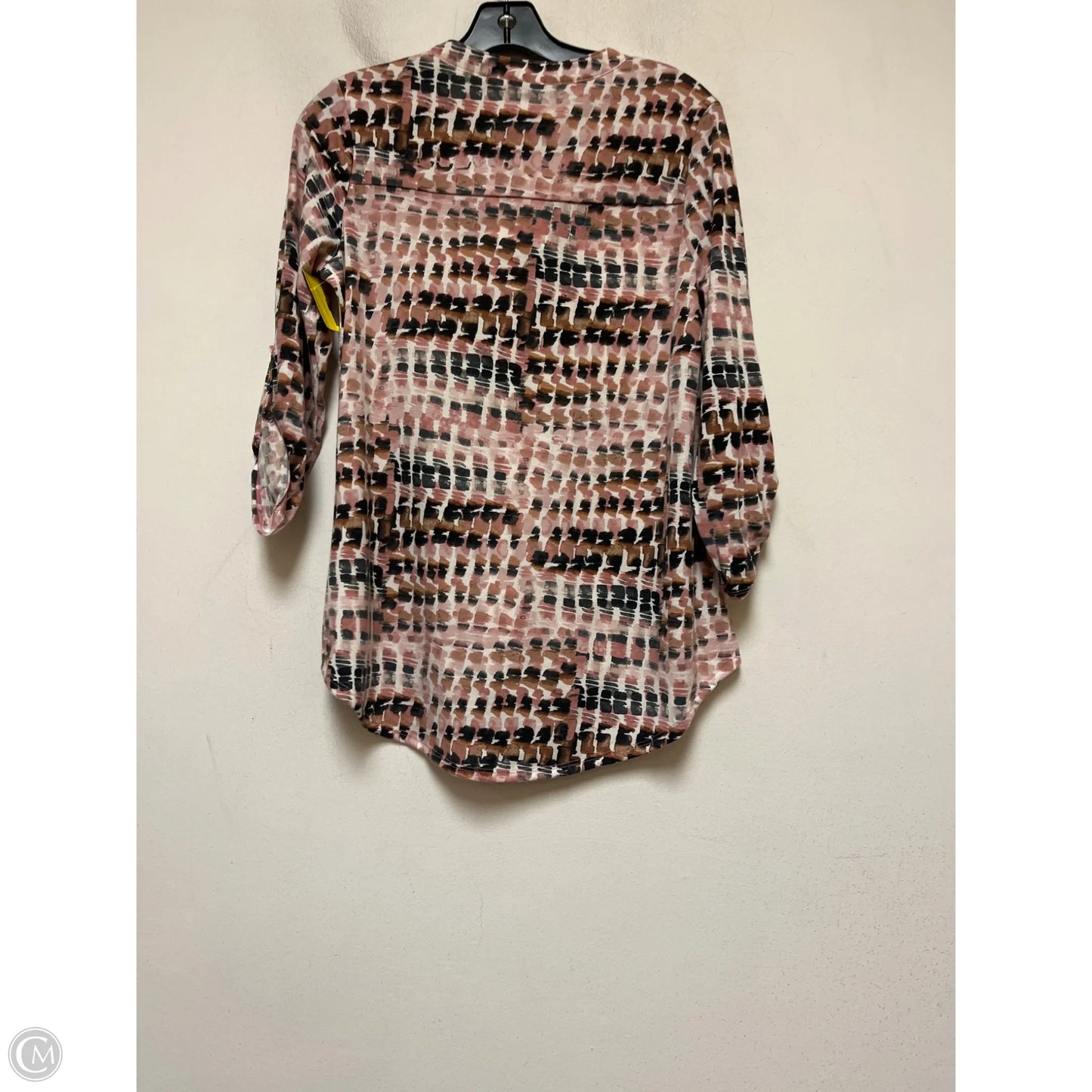 Top Long Sleeve By Clothes Mentor In Brown & Pink, Size: S