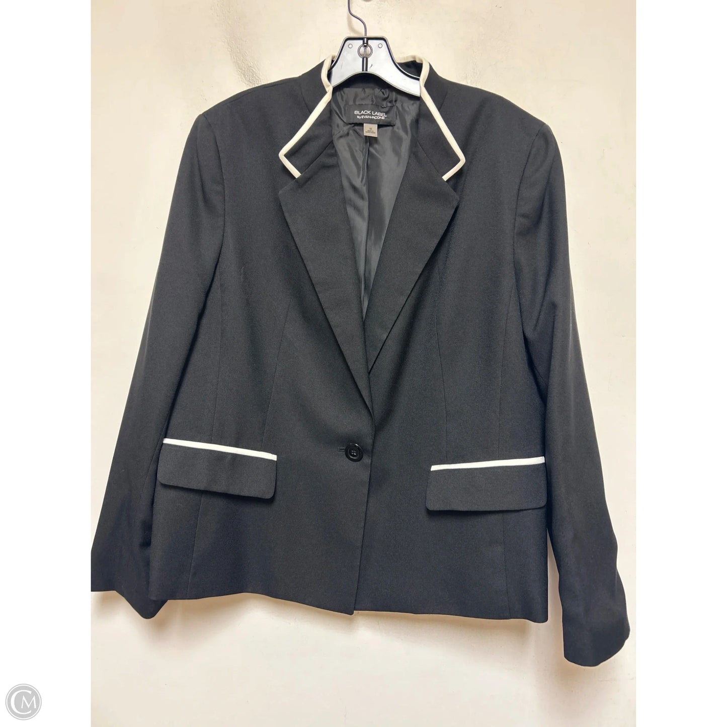 Blazer By Black Label In Black, Size: Xxl