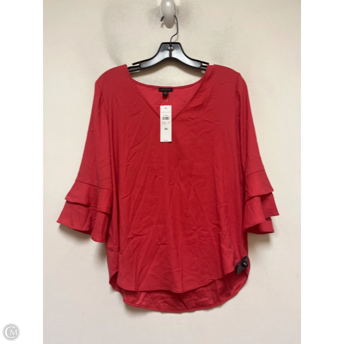 Top Short Sleeve By Ann Taylor In Red, Size: Xs
