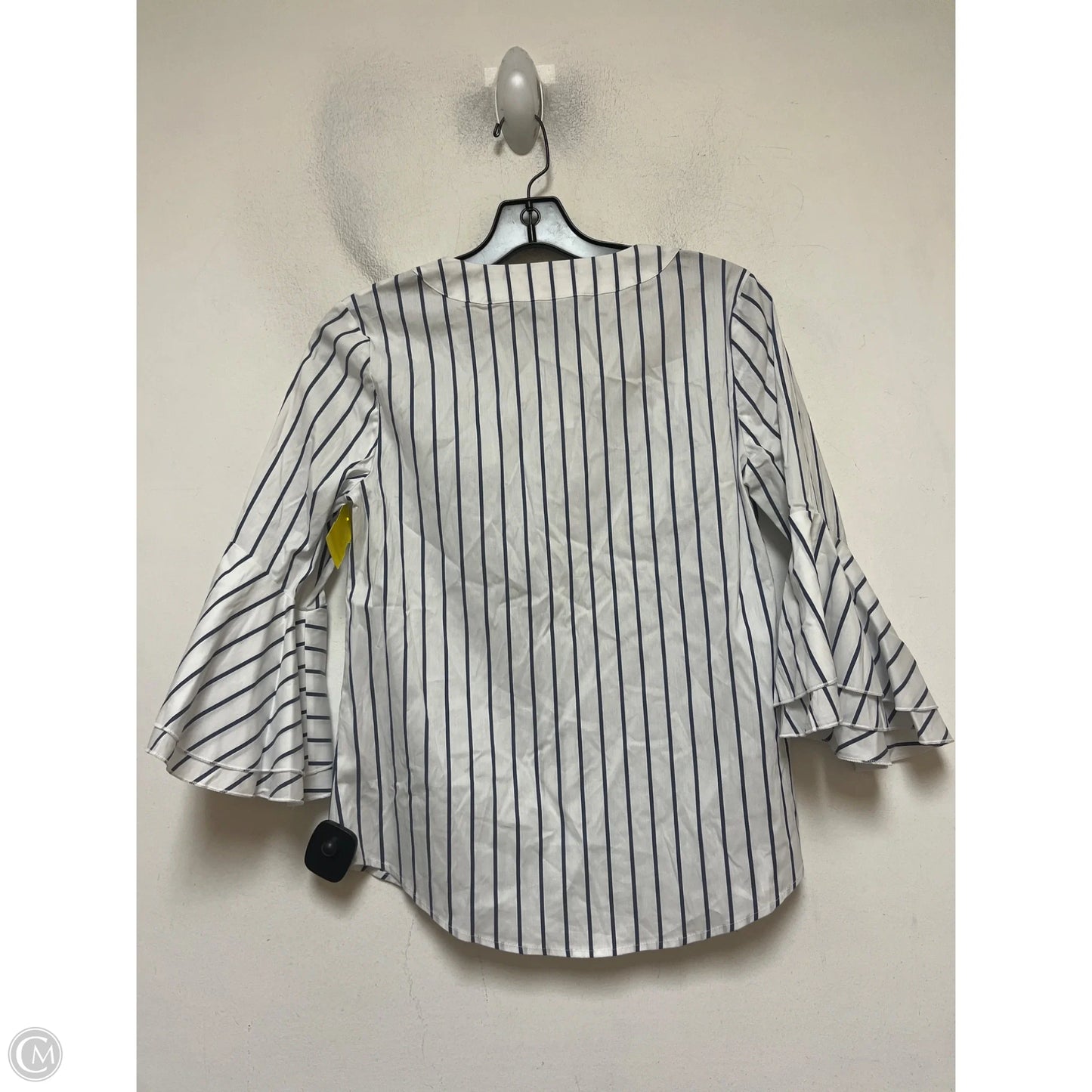 Top Short Sleeve By White House Black Market In Striped Pattern, Size: Xs