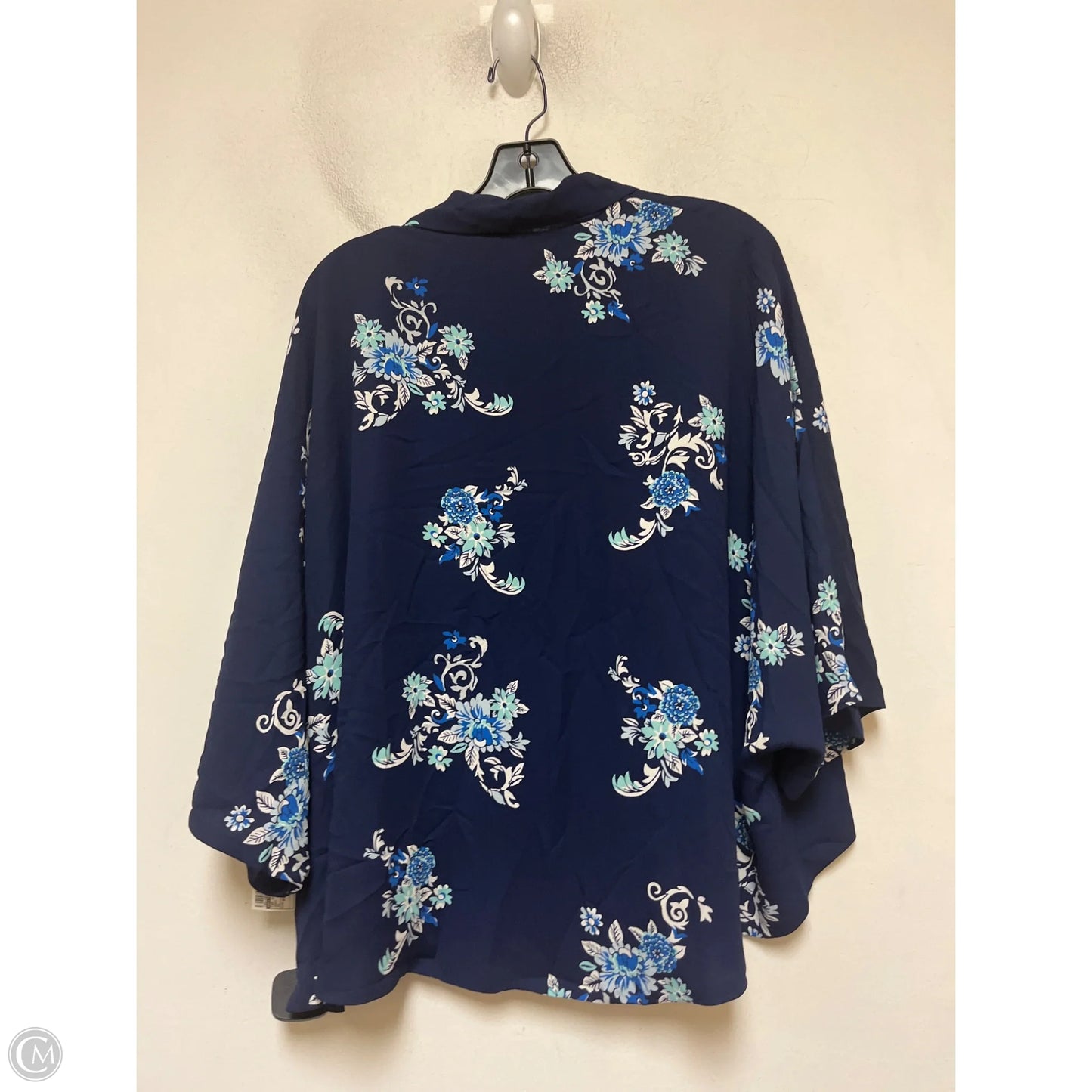 Top Short Sleeve By White House Black Market In Navy, Size: Xs