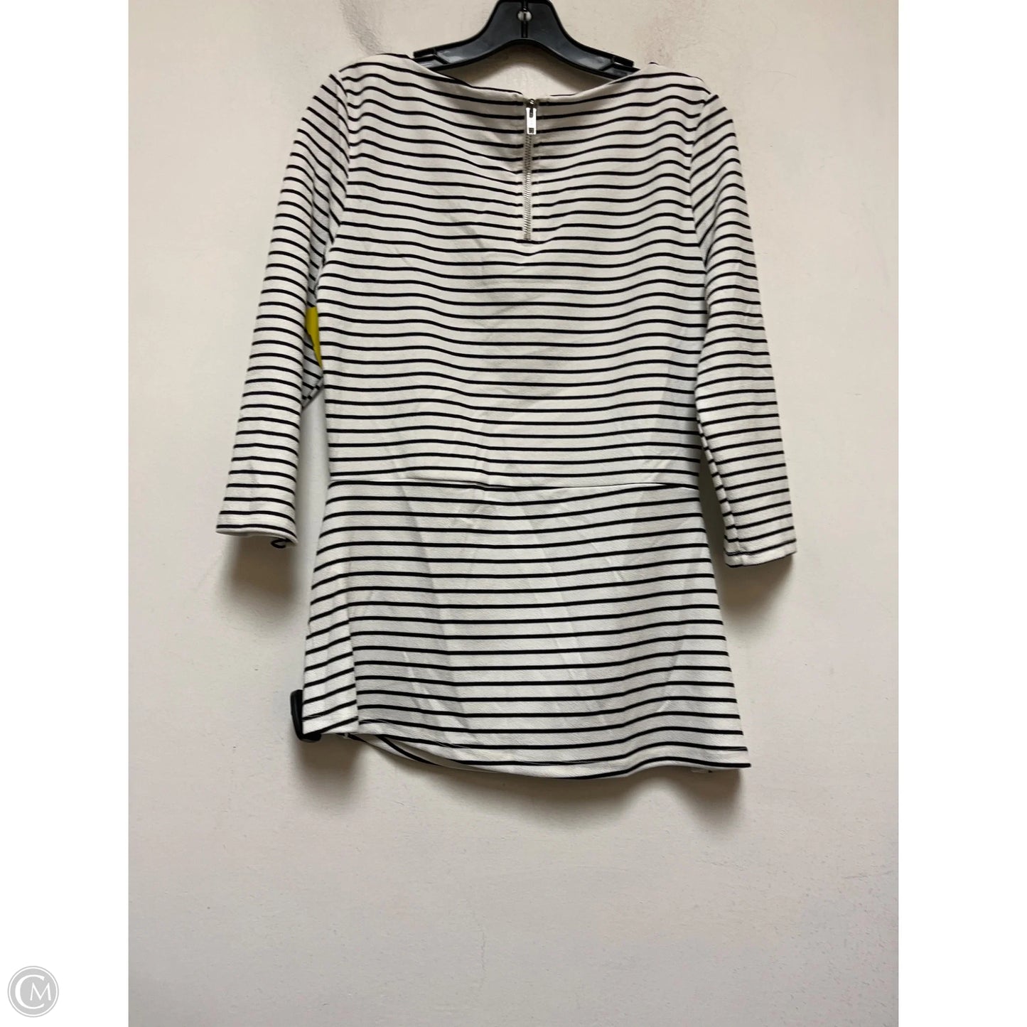 Top Long Sleeve By White House Black Market In Striped Pattern, Size: M