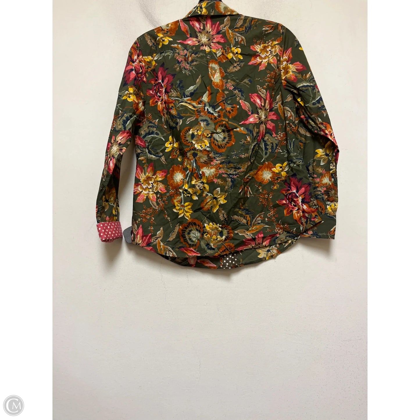 Top Long Sleeve By Talbots In Floral Print, Size: S