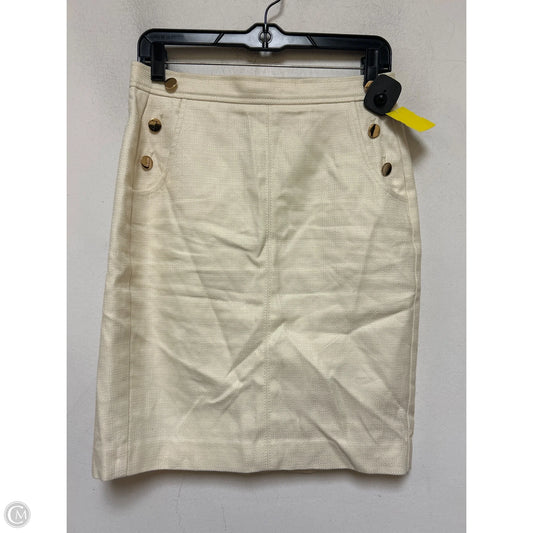 Skirt Midi By Loft In Cream, Size: 2
