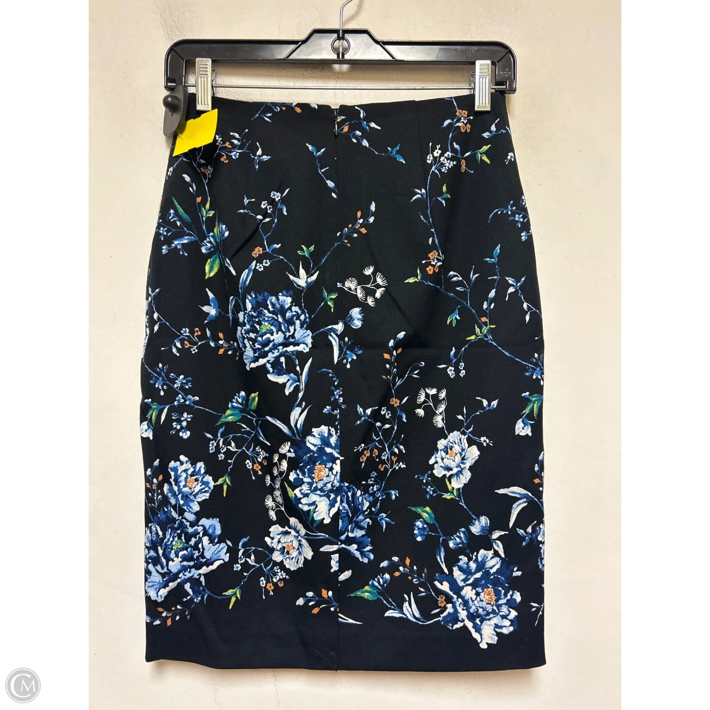 Skirt Midi By White House Black Market In Black & Blue, Size: 2