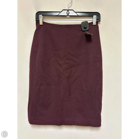 Skirt Midi By White House Black Market In Maroon, Size: 2