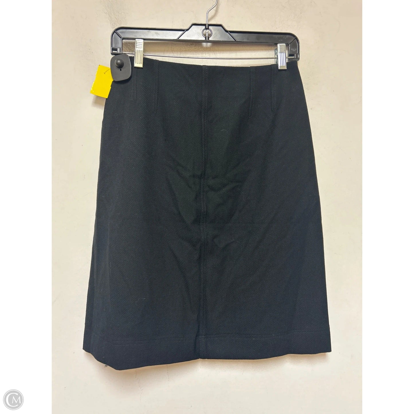 Skirt Midi By Loft In Black & Gold, Size: 2